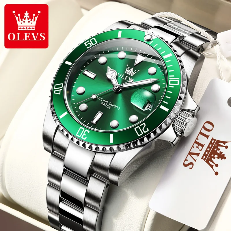 OLEVS 남성용 오리지널 쿼츠 시계 Stainles  - Rolex Watch Datejust 리뷰 및 가격
