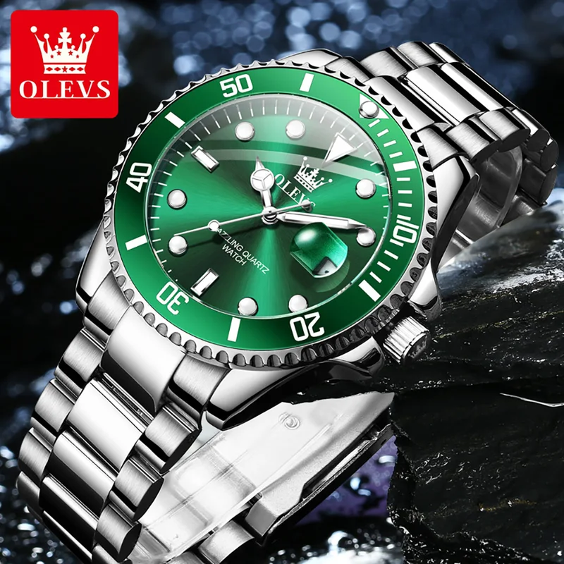 OLEVS 남성용 오리지널 쿼츠 시계 Stainles  - Rolex Watch Datejust 리뷰 및 가격