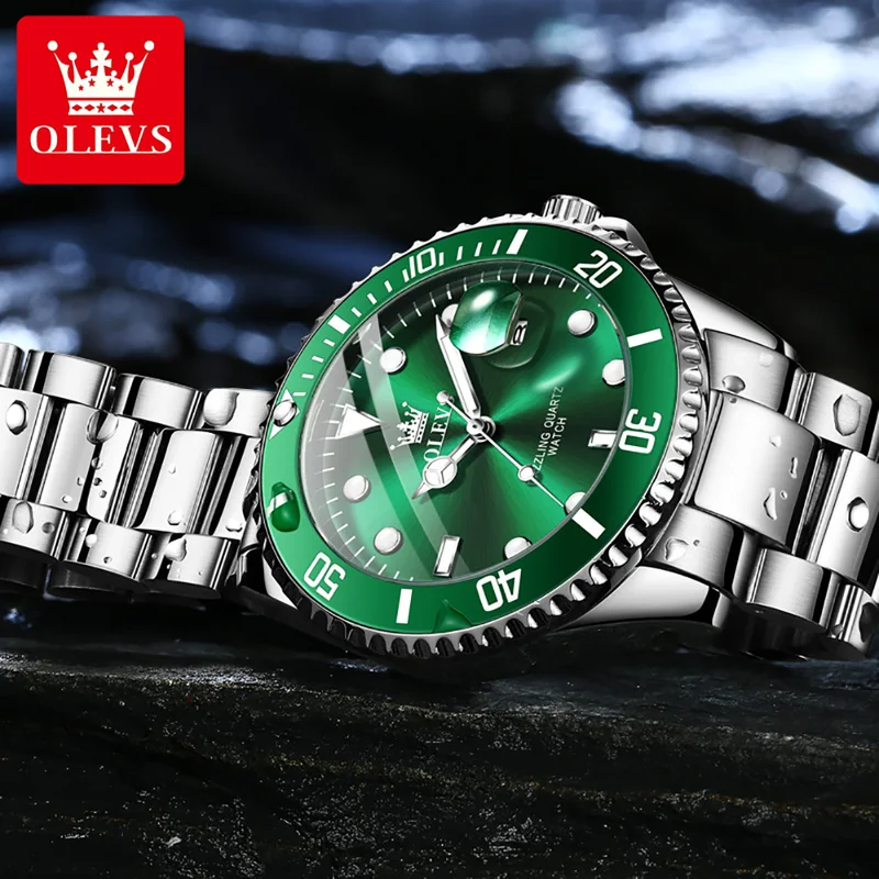 OLEVS 남성용 오리지널 쿼츠 시계 Stainles  - Rolex Watch Datejust 리뷰 및 가격